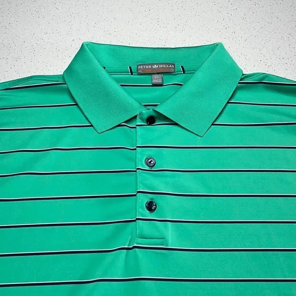 Peter Millar Summer Comfort Polo Shirt Mens XL w/sleeve emblem